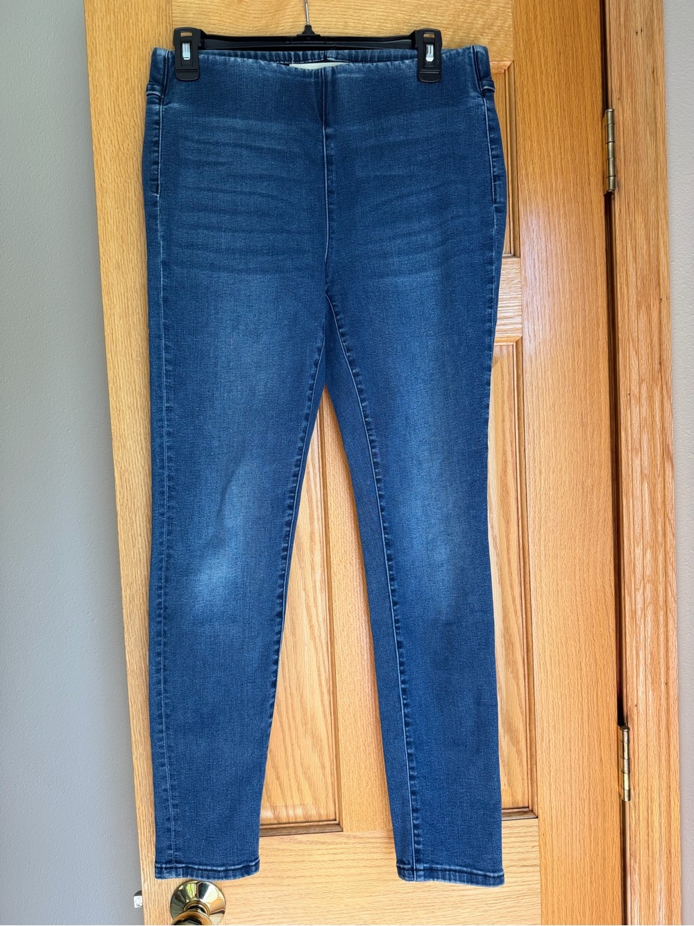 Soft Surroundings Pull-On Metro Denim Jean Leggings Women’s Size Small Coastal